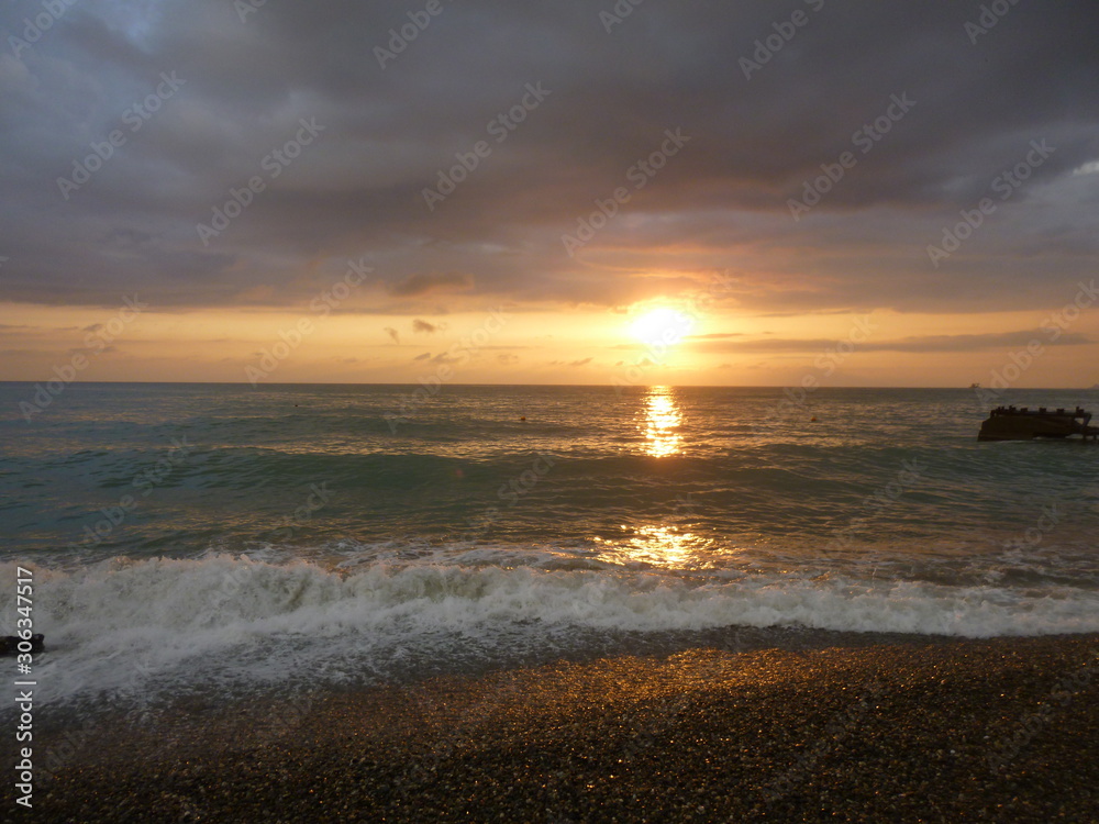 Obraz premium sunset on the Black sea