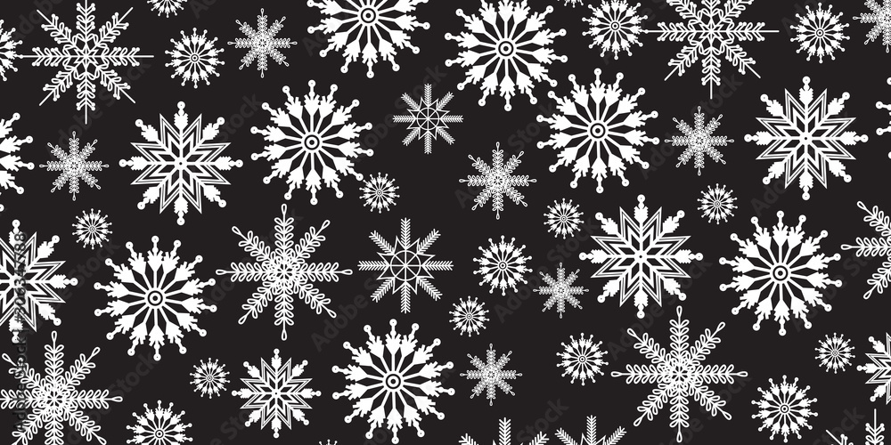 White Snowflake vector pattern background White Snowflake vector pattern background