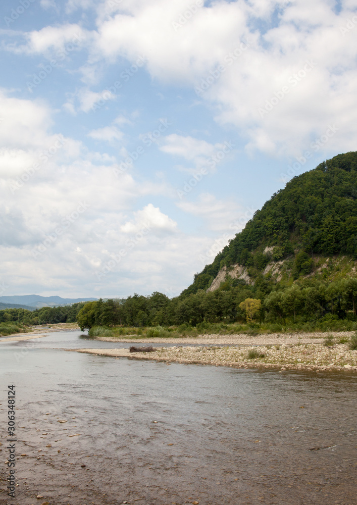 River in the Ukrainian Carpathians