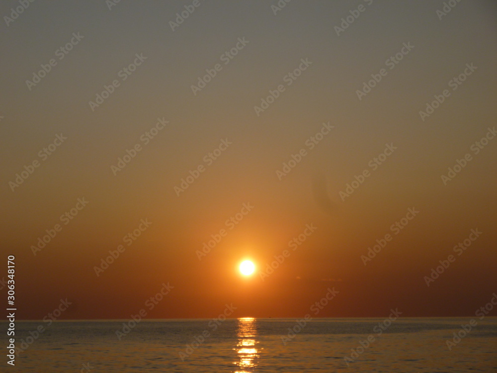 sunset on the Black sea