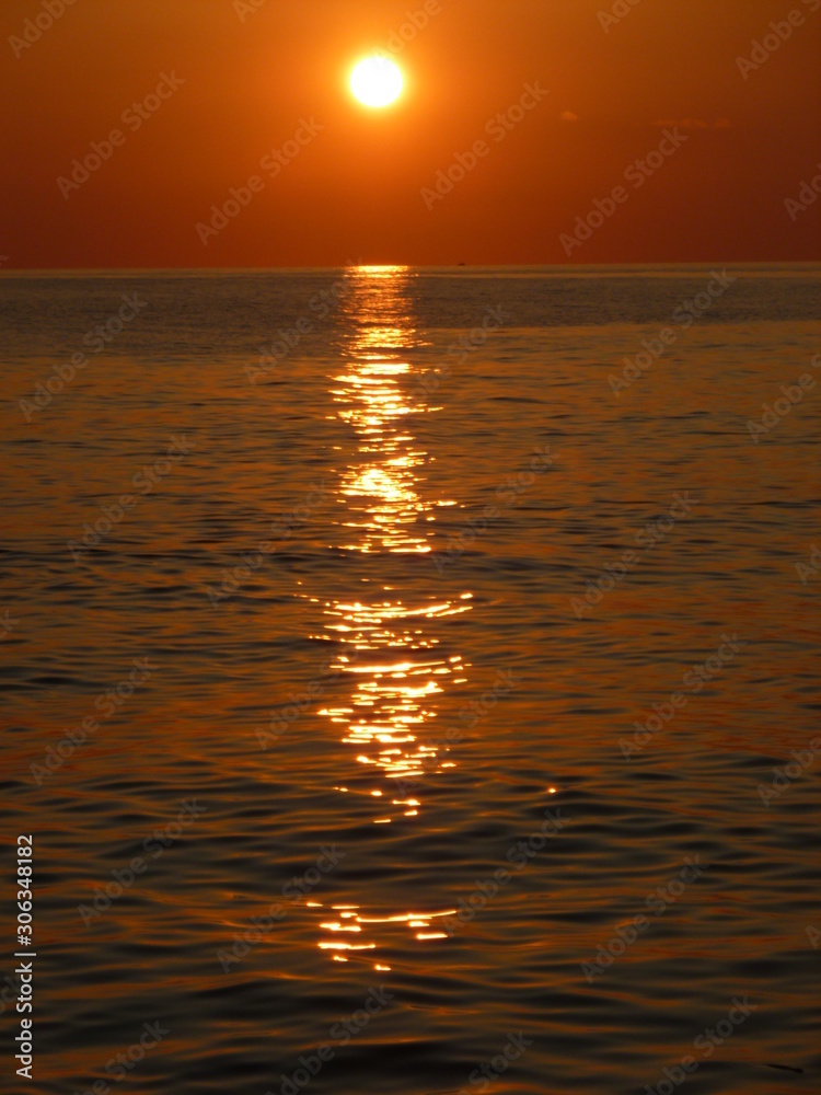 sunset on the Black sea
