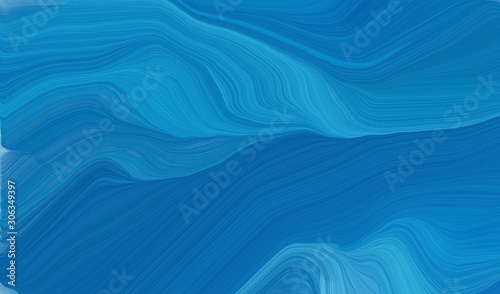 curvy background illustration with strong blue, light sea green and dodger blue color