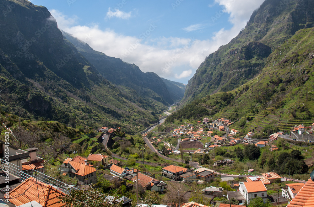 View the pass Boca da Encumeada on Madeira Island. Portugal View the pass Boca da Encumeada on Madeira Island. Portugal
