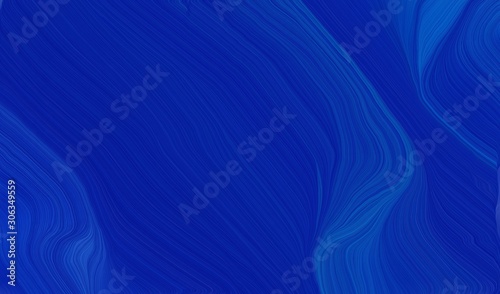 abstract waves illustration with dark blue, strong blue and dark slate blue color