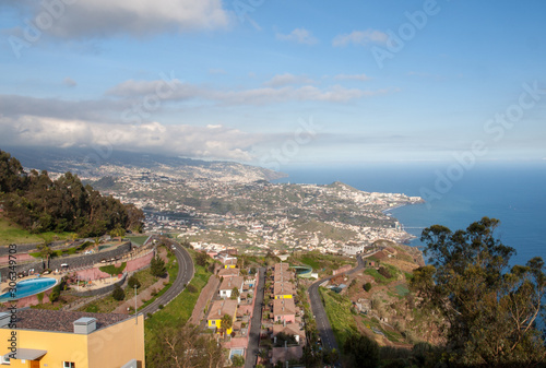 View down from Cabo Girao on Madeira Island, Portugal, the highest cliff in Europe © wjarek