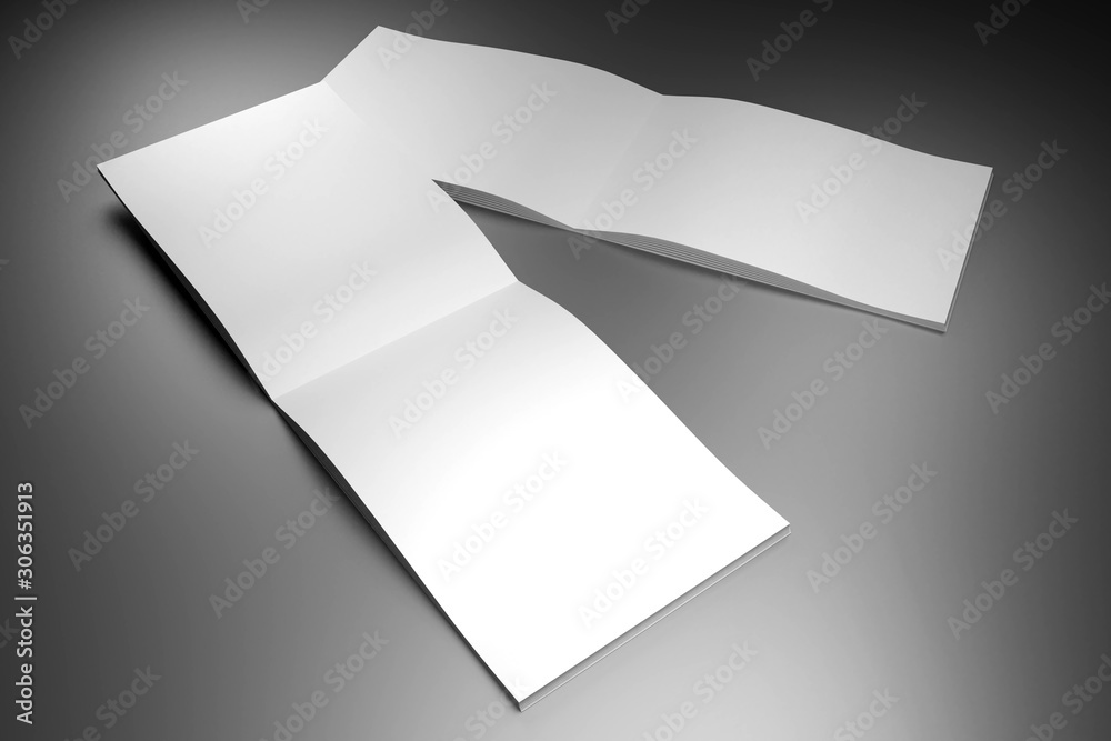 A4/ A5 brochure mockup - pages inside - 3D rendering A4/ A5 brochure mockup - pages inside - 3D rendering