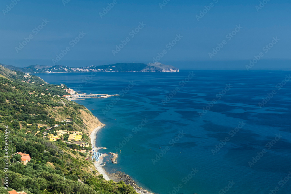 Coast at Baia Tirrena, Salerno, Italy