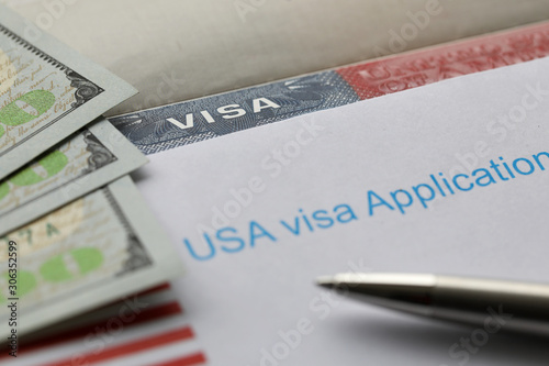 Fotografía USA visa application paper form