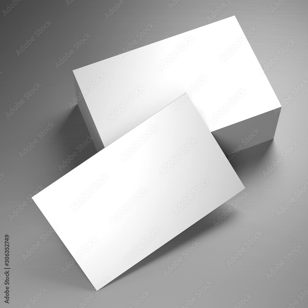 Businesscard (55x85mm) mockup - 3D rendering Businesscard (55x85mm) mockup - 3D rendering