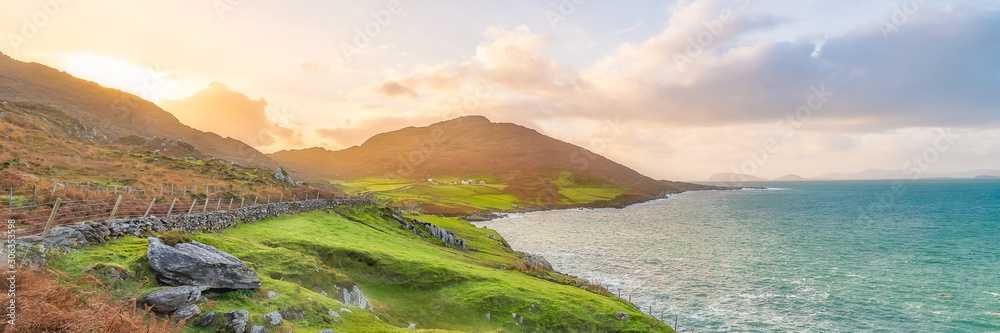 Sunset drive on the Bear Peninsula, West Cork Sunset drive on the Bear Peninsula, West Cork