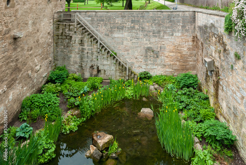old stone bridge in the park