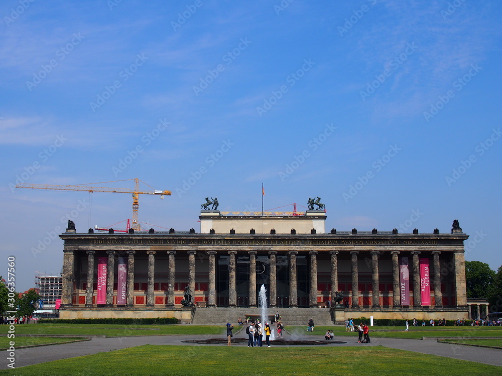 View of historic Altes Museum, Berlin, Germany