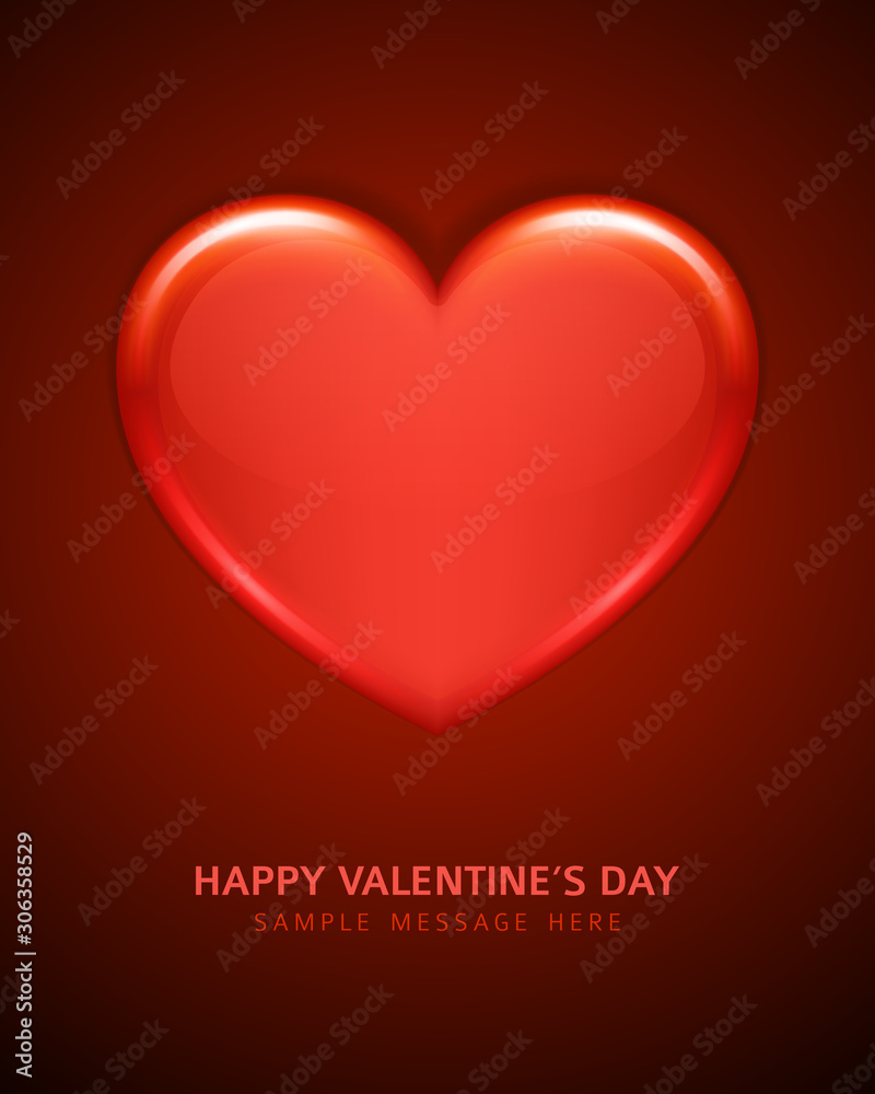 Heart shape paper cut design vector romantic card for valentines day card or banner Heart shape paper cut design vector romantic card for valentines day card or banner