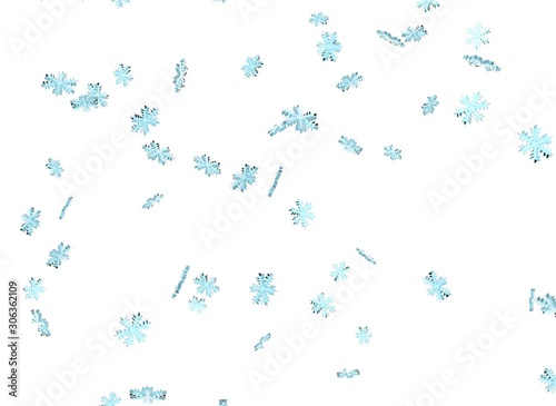 舞う雪3DCGの画像