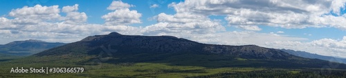 mountains and clouds