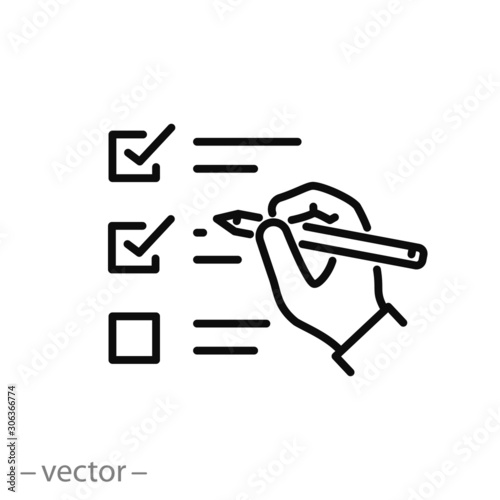 Start survey stock vector. Illustration of check, icon - 149768233