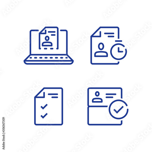 Submit document online, distant service, send resume by internet