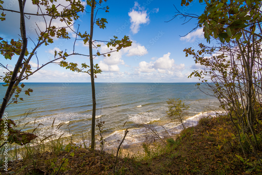 Steilküste an der Ostsee auf Insel Usedom Steilküste an der Ostsee auf Insel Usedom