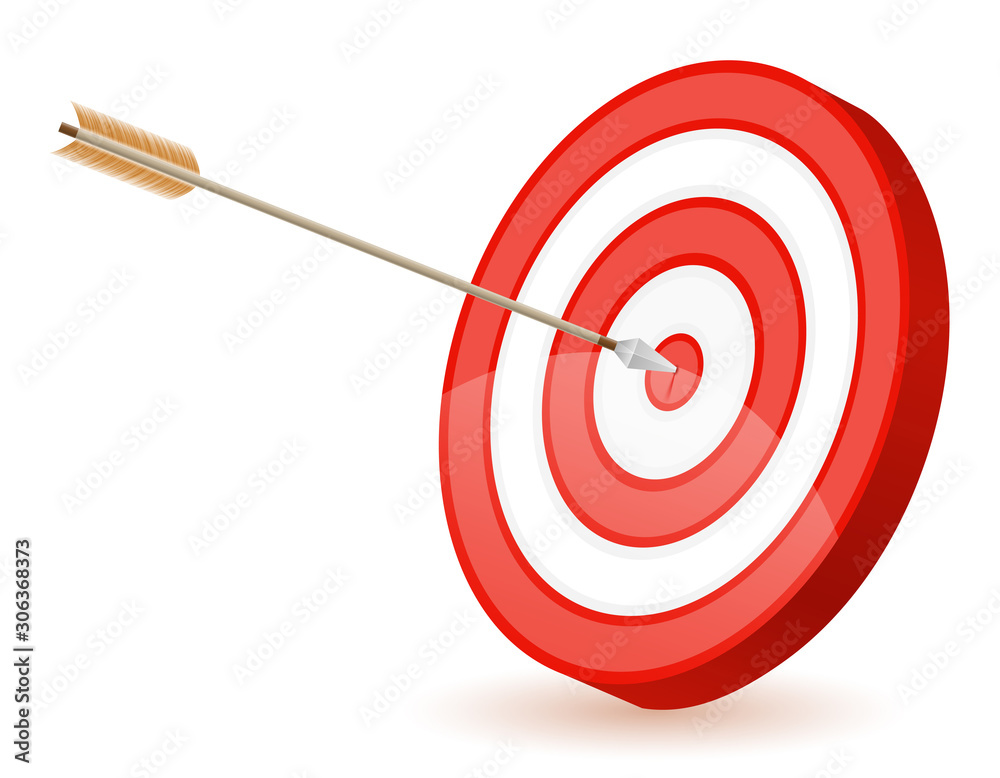 target for shooting arrow bow stock vector illustration target for shooting arrow bow stock vector illustration