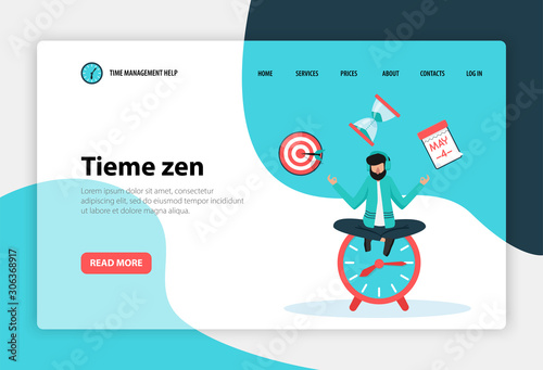 Time Management Web  Concept Banner
