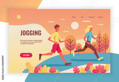 Sport Health Concept Banner 