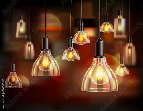 Glass Lamp Shades Background