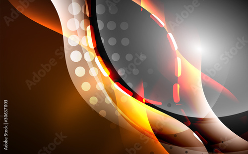 Neon abstract background. Background decoration. Trendy graphic design.