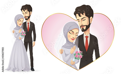 Muslim Wedding Couple