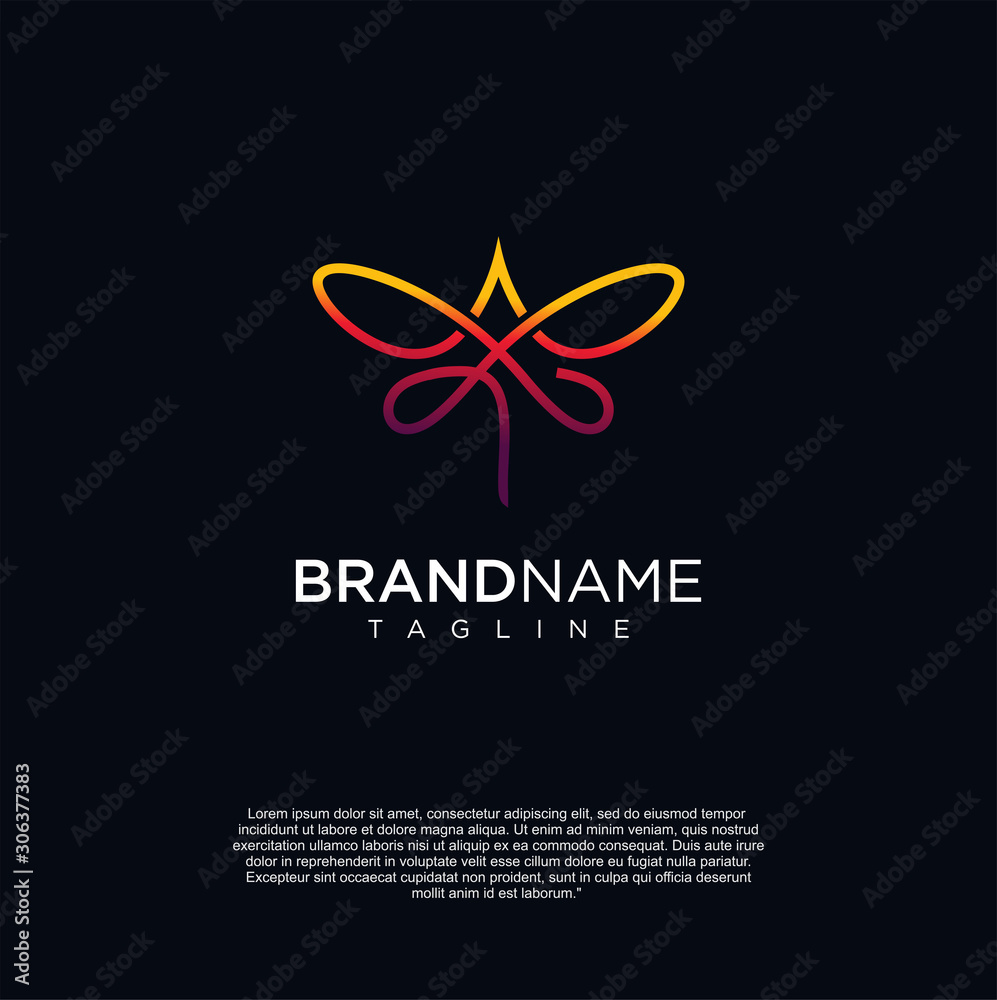 Dragonfly Tech Logo Icon Design Vector . Dragonfly Logo Line Dragonfly Tech Logo Icon Design Vector . Dragonfly Logo Line