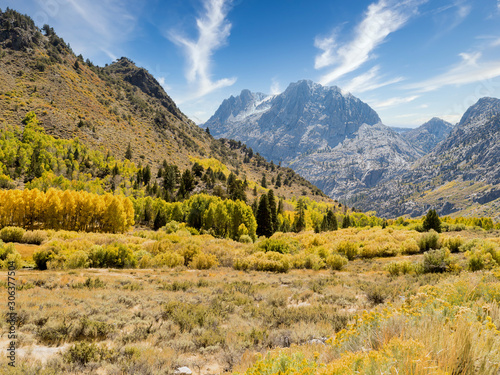 Autumn in the Eastern Sierra Nevada mountains © gchapel