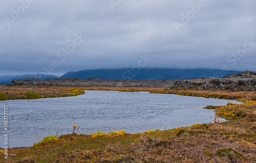 river near askja, iceland. Road F88. september 2019 photo