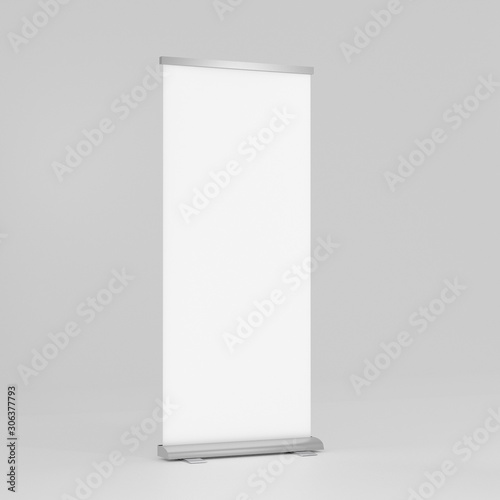 Billede på lærred X-banner Roll up banner stand with clipping path