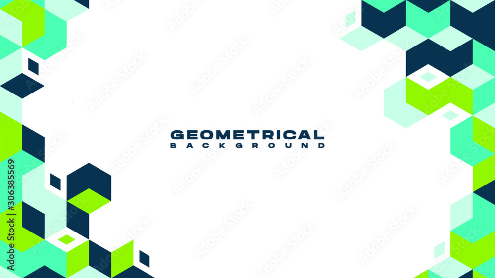 Fototapeta premium Abstract geometrical shape gradient background