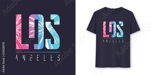 Los Angeles California stylish graphic t-shirt vector design, poster, typography