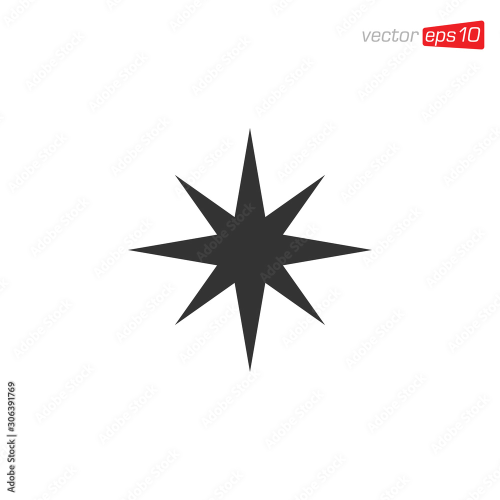 Compass Icon Design Vector Template Compass Icon Design Vector Template