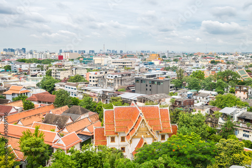 panoramic view of downtonw bangkok, thailand photo