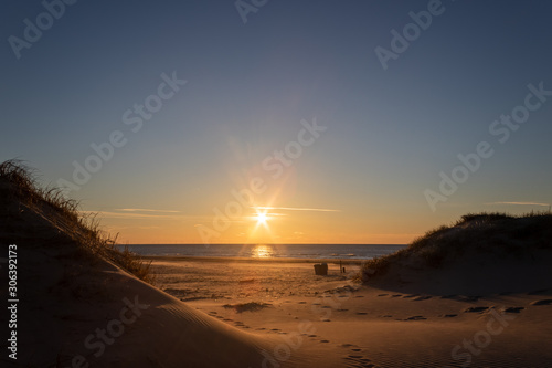 Sunset on the beach