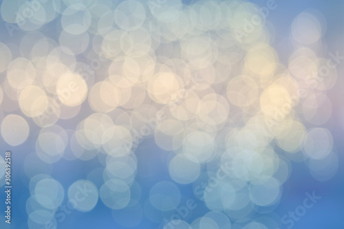Bokeh blue and white colorful background