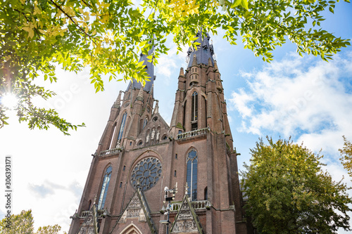 Fotografie St. Catherine Church in Eindhoven downtown, Holland