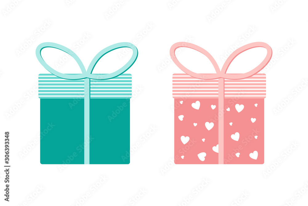 Isolated cute present, gift object icon Isolated cute present, gift object icon