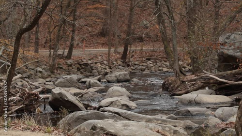Wallpaper Mural Rock Creek looking downstream, no people - Rock Creek Park - Washington, DC - Autumn Torontodigital.ca