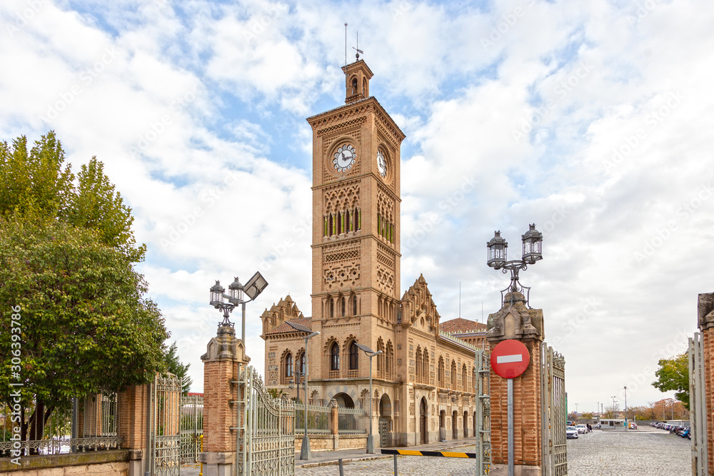 clock tower railway station in Toledo