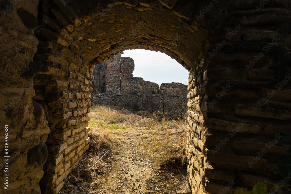 Fototapeta premium Qsnis tsikhe or castle in Mukhrani/Ksani