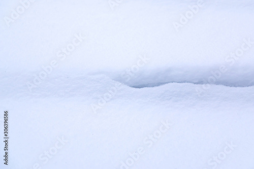Fresh snow textured copy space background