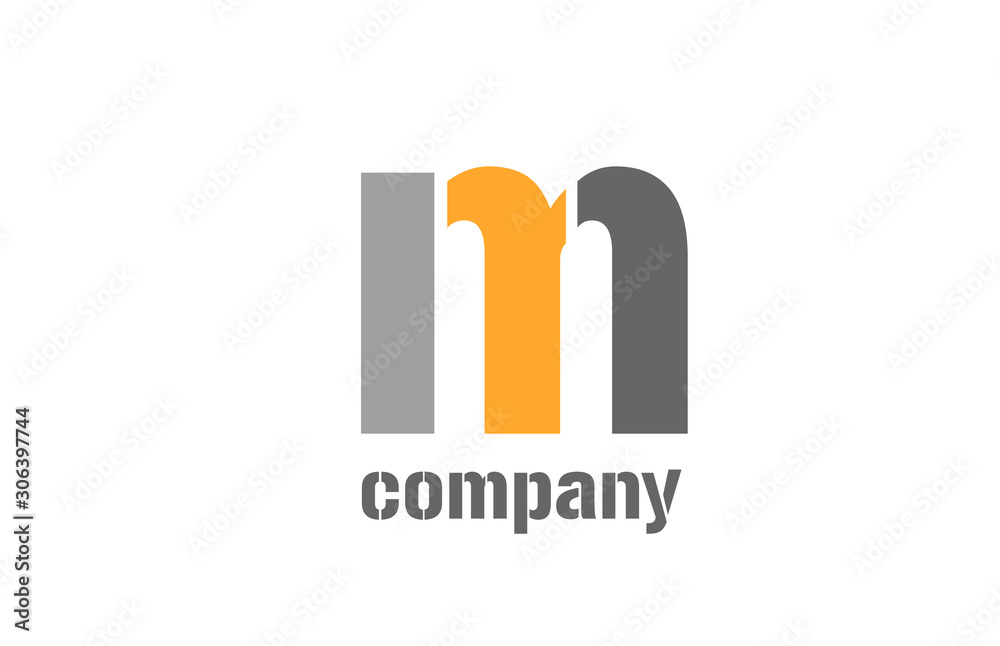 letter m alphabet icon logo shape for business company design letter m alphabet icon logo shape for business company design