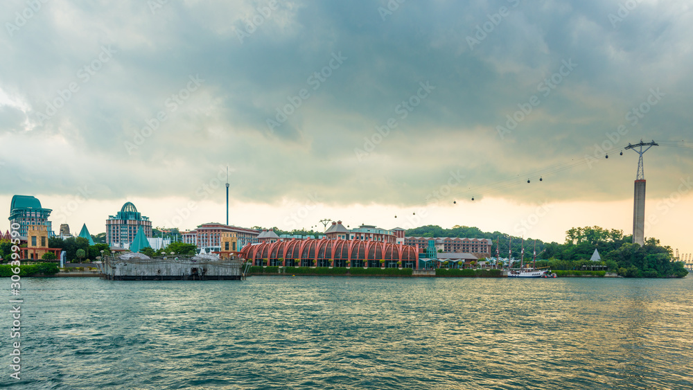 Naklejka premium Singapore