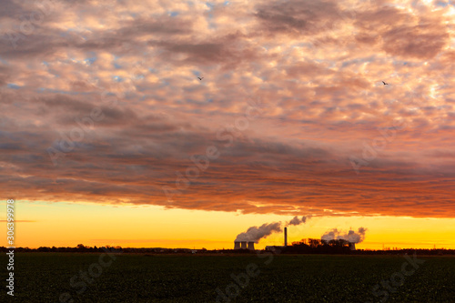 Power Station at Sunrise