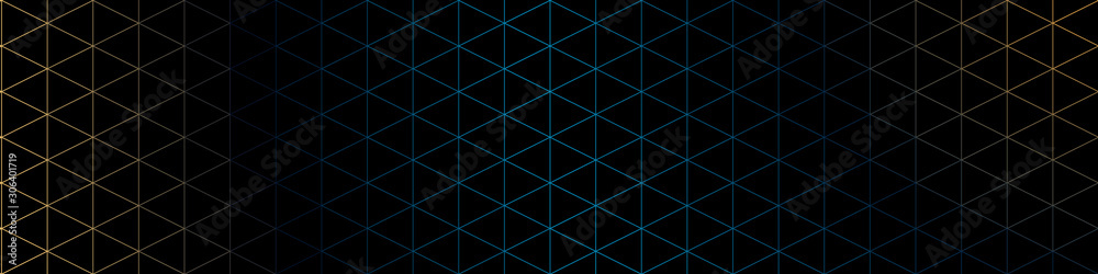 Fototapeta premium Color Abstract trianglify Generative Art background illustration