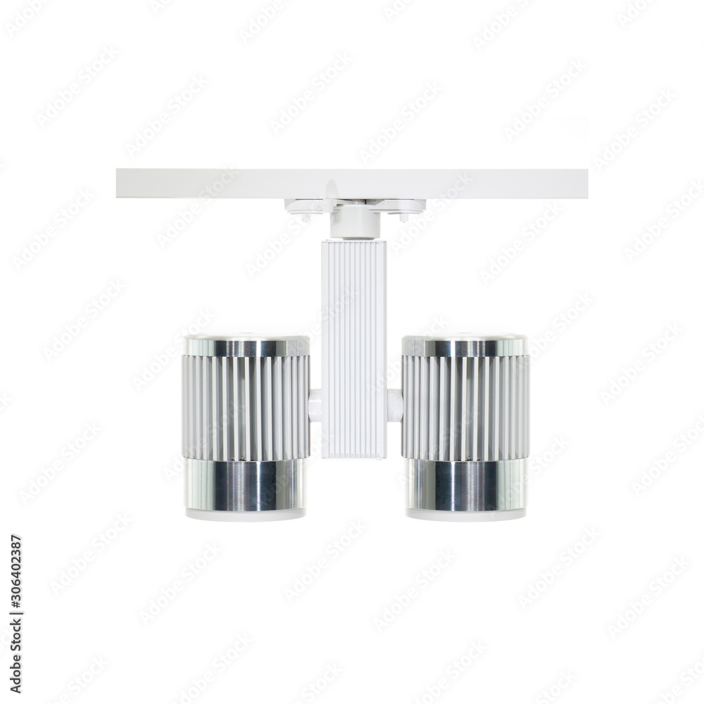 White led lighting, led flood light, lamp led, isolated on a white background White led lighting, led flood light, lamp led, isolated on a white background