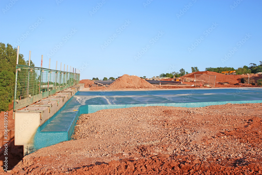 Fototapeta premium Road bridge under construction